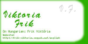 viktoria frik business card